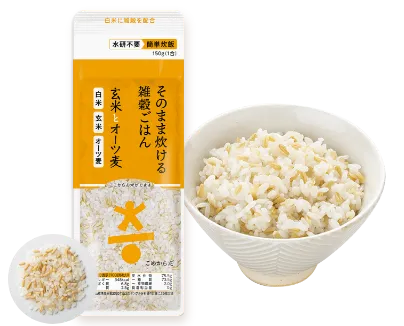 玄米とオーツ麦
