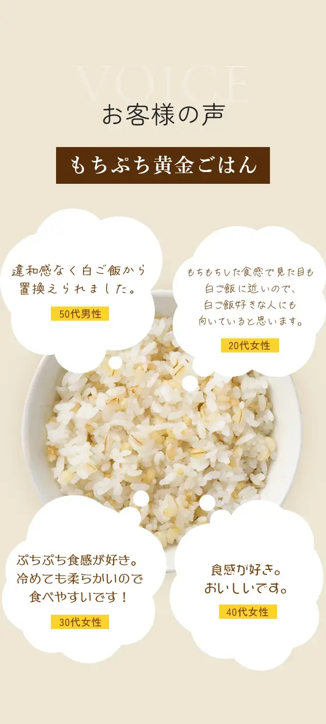 もちぷち黄金ごはん